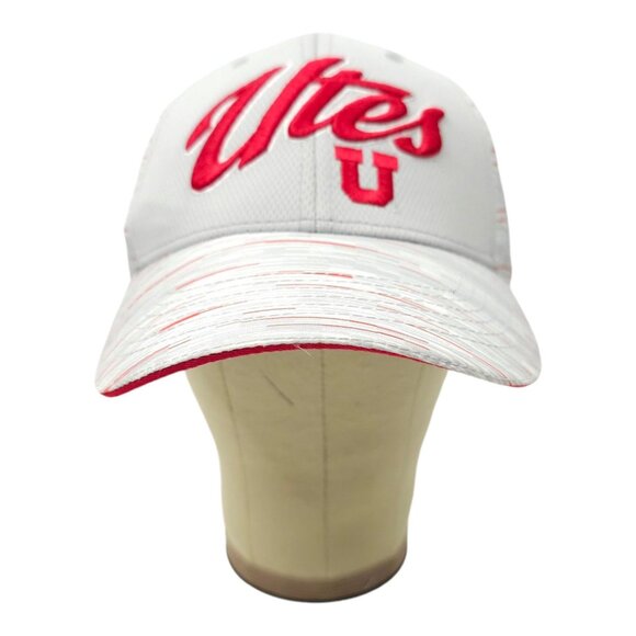 Utah Utes 3D Embroidered Logo Strapback Cap Trucker Baseball Gray Red Hat - Picture 9 of 13